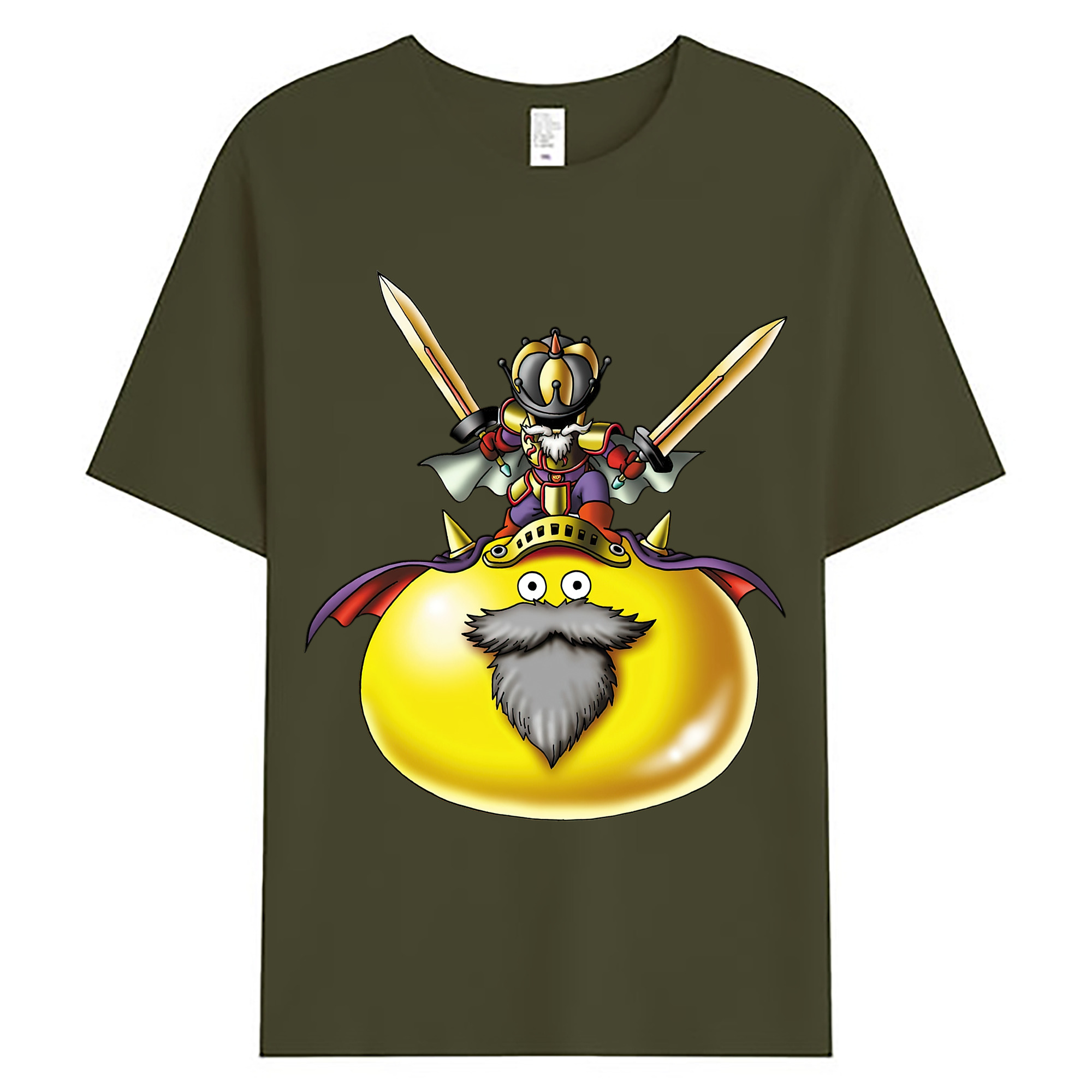 （画像用） ドラゴンクエスト Doragon Kuesuto Dragon Quest 綿100％ メンズ半袖Tシャツ｜肌触りやわらか＆通気性